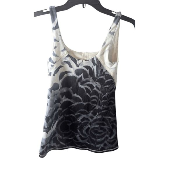 LULULEMON ATHLETICA Amala Tank In Pretty Plume Angel Wing Black Size 4 - Picture 3 of 5